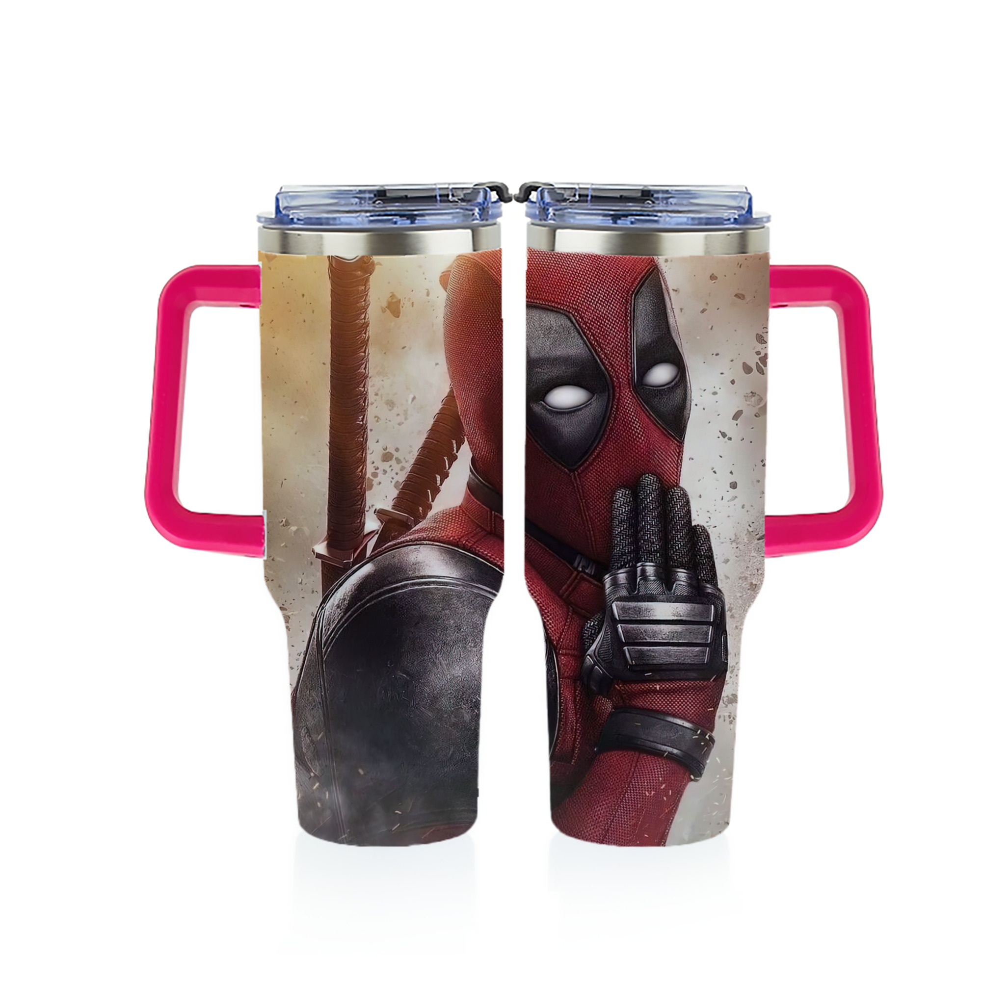 （画像用） Deadpool デッドプール 1200ｍLフルプリント車用タンブラー